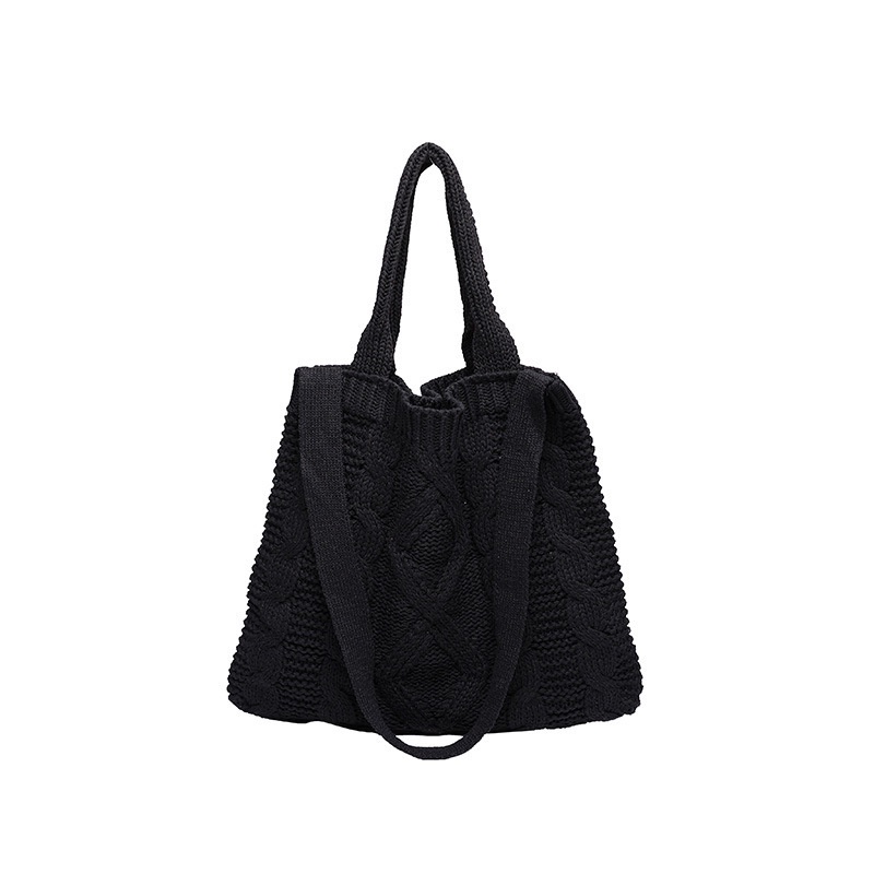 Túi Đeo Vai Đan Len Phong Cách Retro Thanh Lịch Thời Trang Cho Nữ