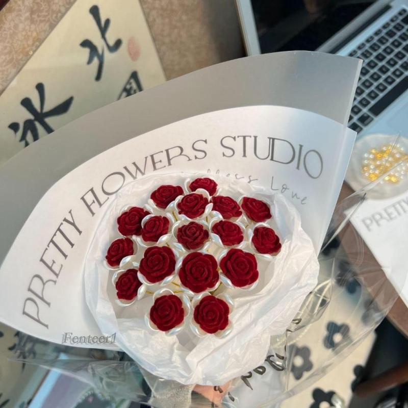 Set 1 Bó Hoa Làm Thủ Công DIY Cho Ngày Cưới / Valentine