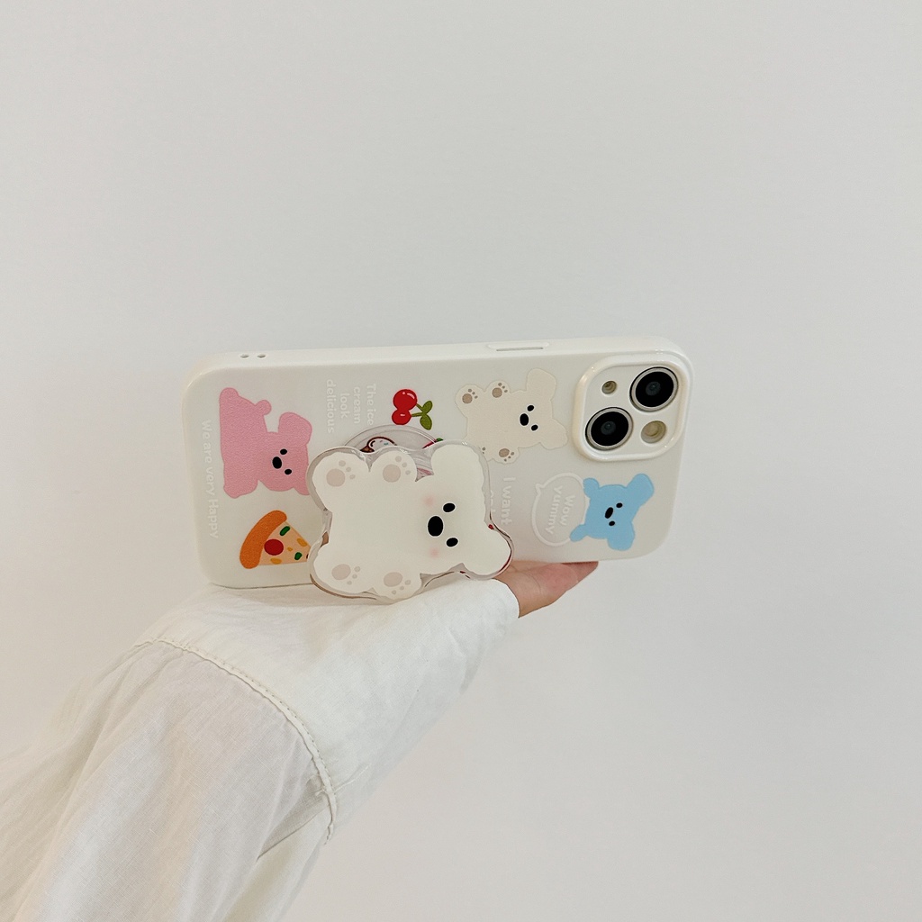 Ốp Điện Thoại TPU Silicon Mềm Hình Mèo Dễ Thương Cho iPhone 13 12 11 Pro Max 14 Plus Đứng