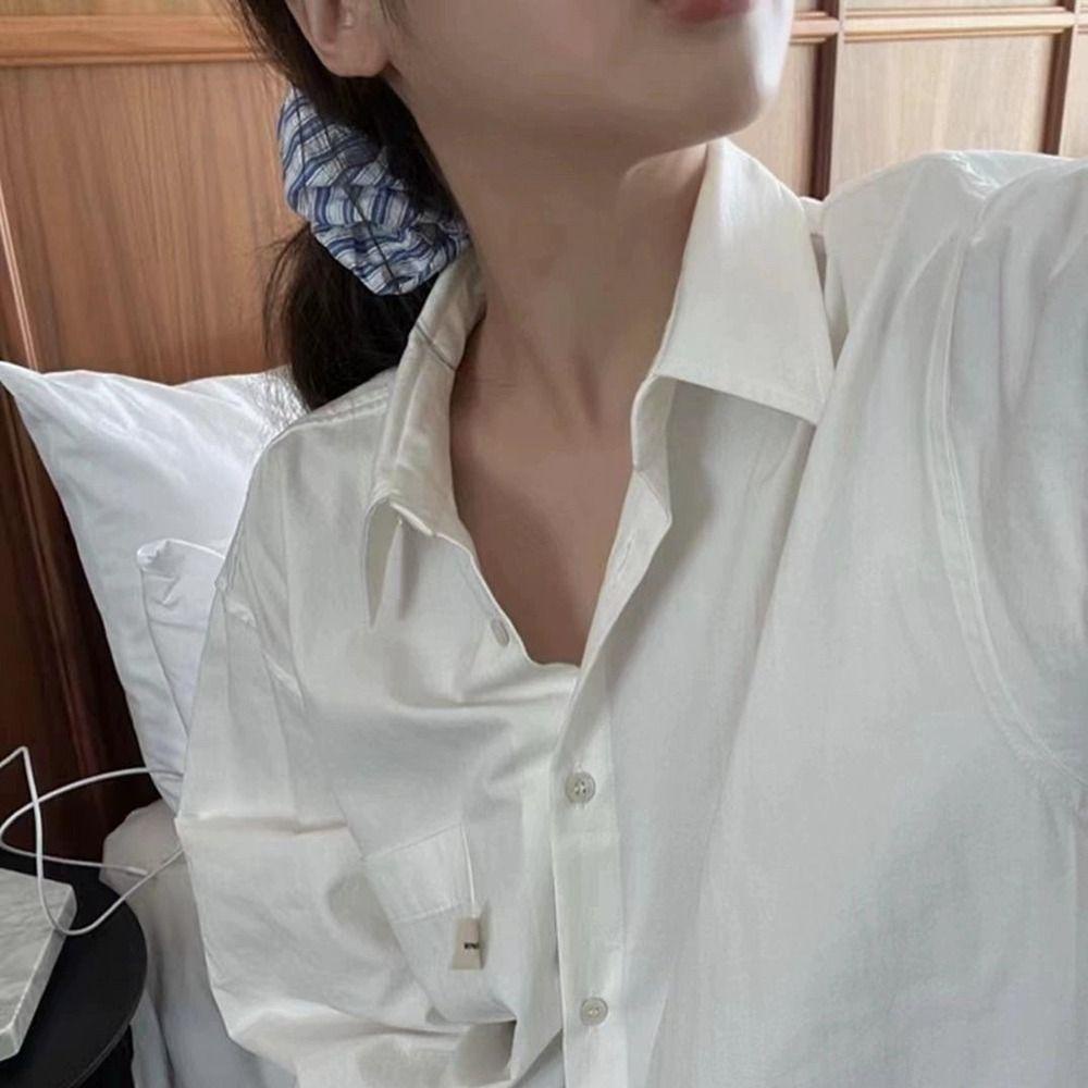 Dây Cột Tóc Cỡ Lớn Họa Tiết Kẻ Sọc Đơn Giản Phong Cách Hàn Quốc Cho Nữ