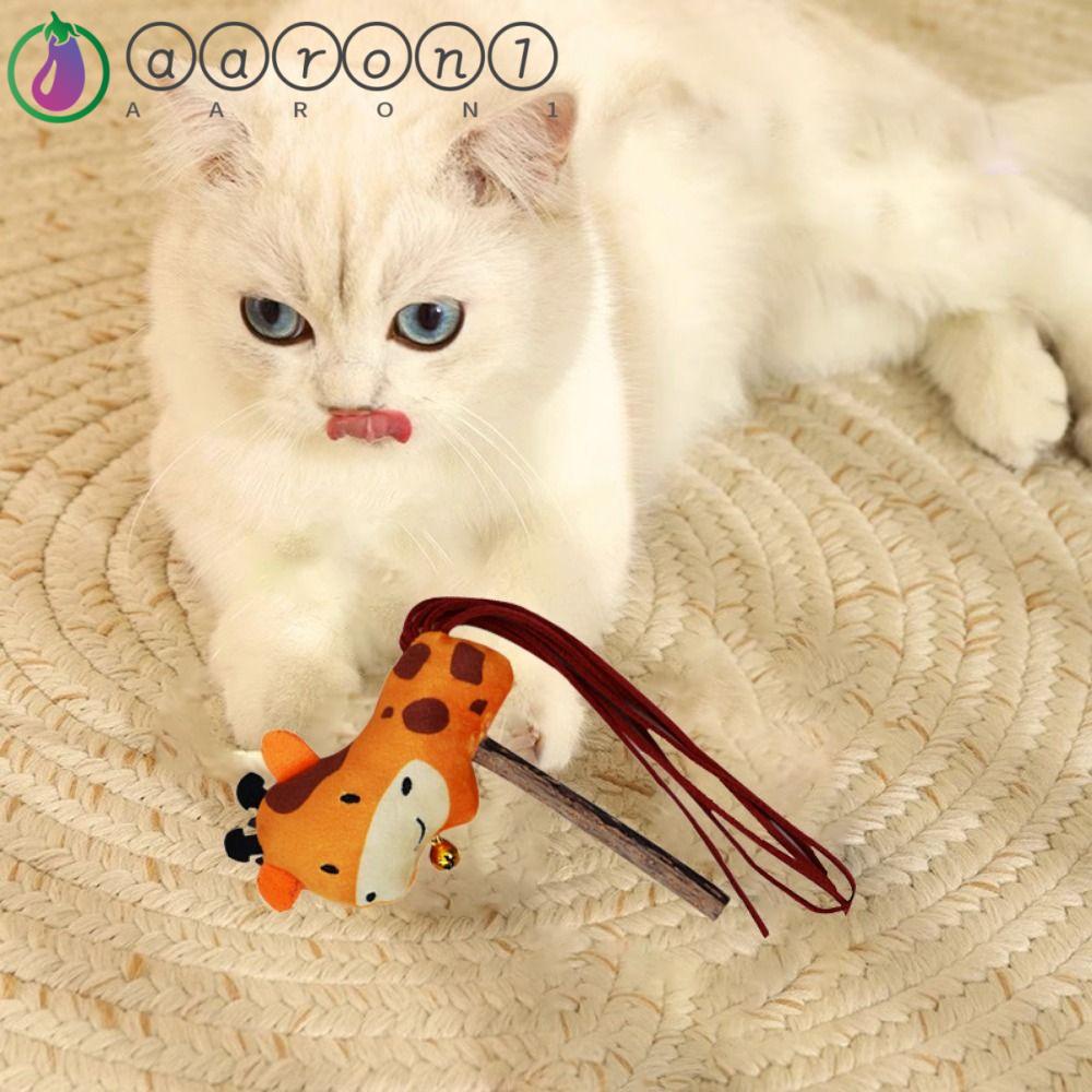 Đồ Chơi Nhồi Bông Làm Sạch Răng Có Chuông Dễ Thương Cho Mèo Cưng AARON1