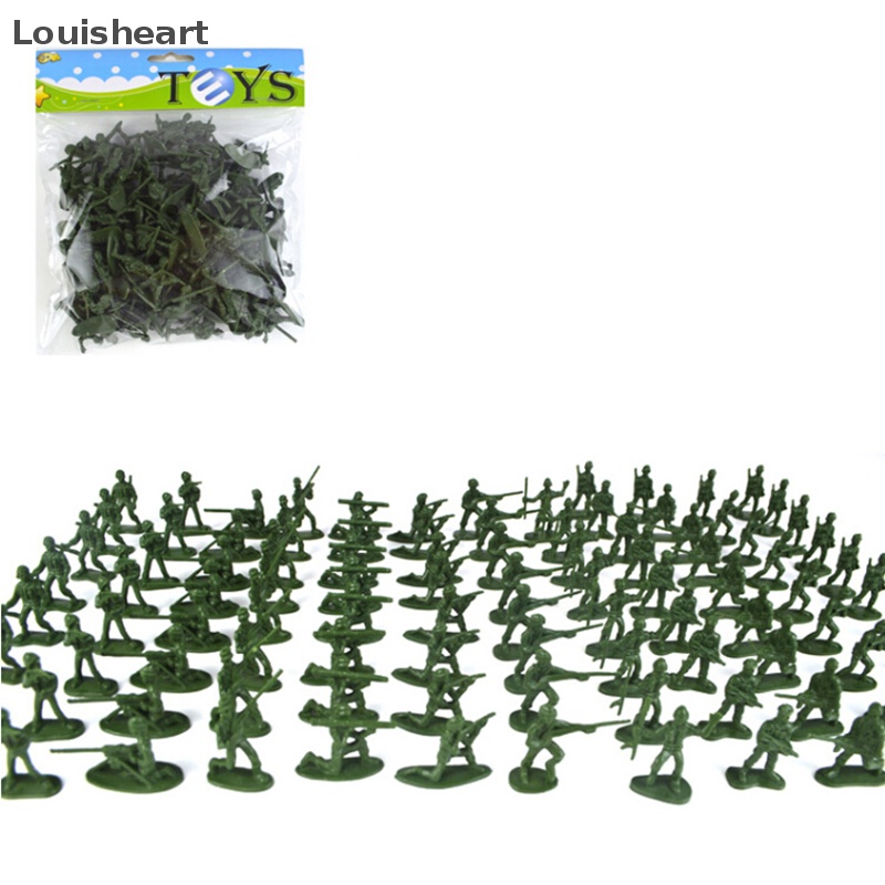 Set 100 Mô Hình Lính Mini Louisheart Màu Sắc Ngẫu Nhiên