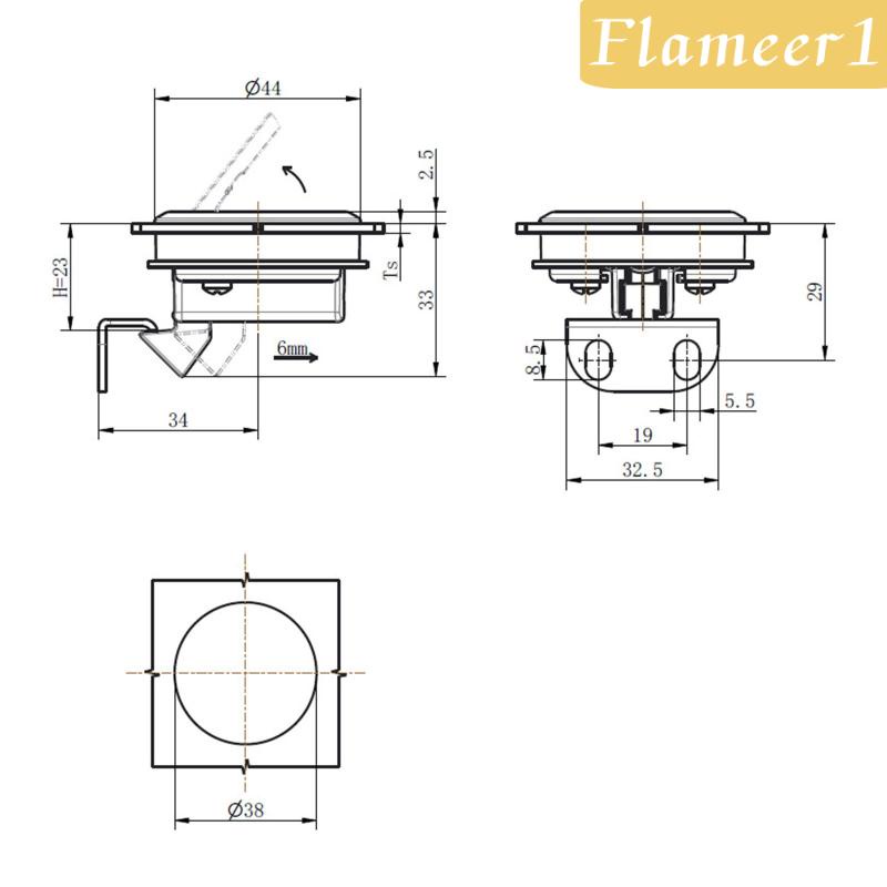 [Flameameer1] Tay Nắm Cửa Tủ Kéo Chắc Chắn Sturdy