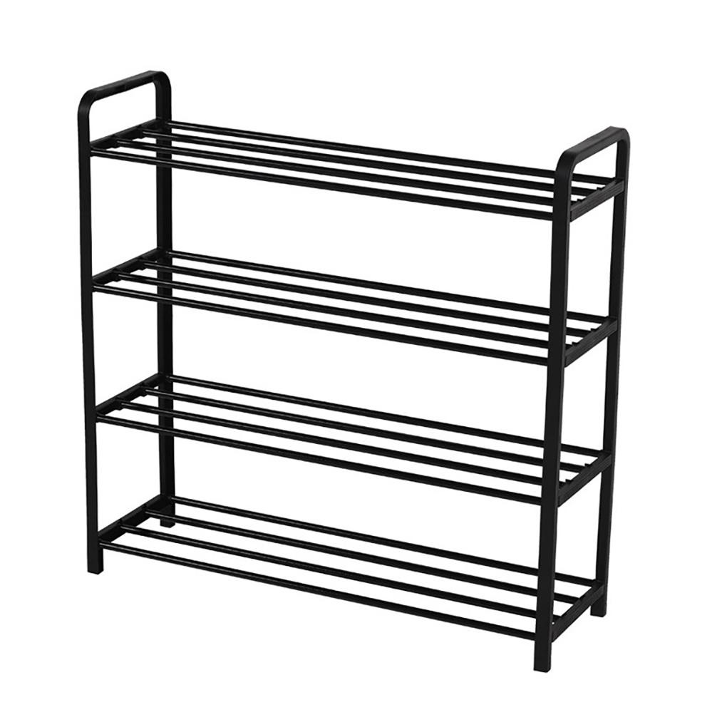 Kệ Để Giày 4 Tầng Xếp Chồng Được Màu Đen Dành Cho Phòng Khách / Cửa Ra Vào