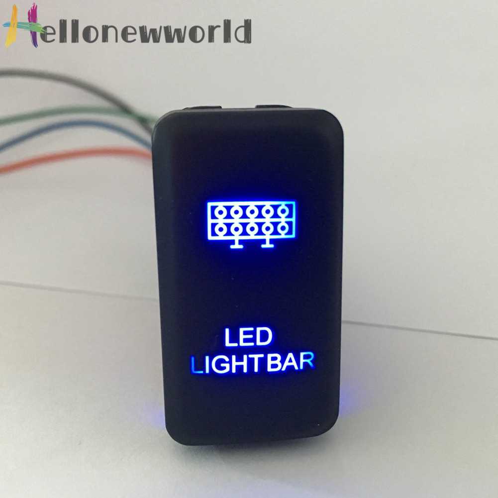 Công TắC ON / OFF 2LED 12V - MàU Xanh Dương Cho ĐèN LED Xe Hơi