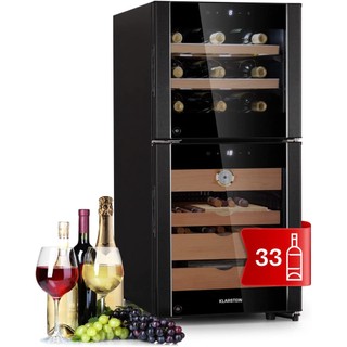 Tủ Bảo Quản Cigar Và Rượu Vang 2IN1 KLARSTEIN EL DORADO, Dung Tích 89L, Tủ Ủ Rượu Và Xì Gà, Nhập Đức, BH 12 Tháng