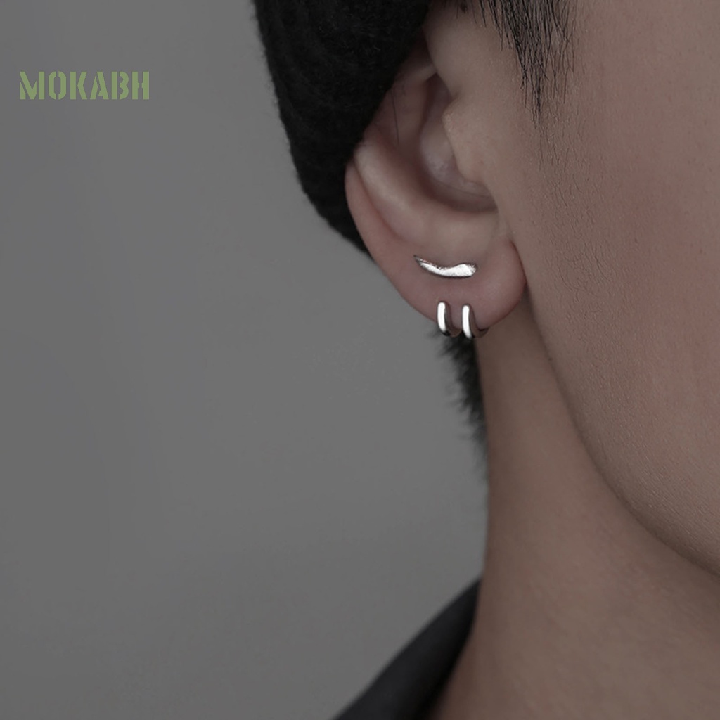 Bông Tai Dạng Móc 2 Móng Vuốt Đơn Giản Cá Tính Thời Trang Punk Hip Hop Có Thể Tháo Rời Làm Quà Tặng Cho Nam