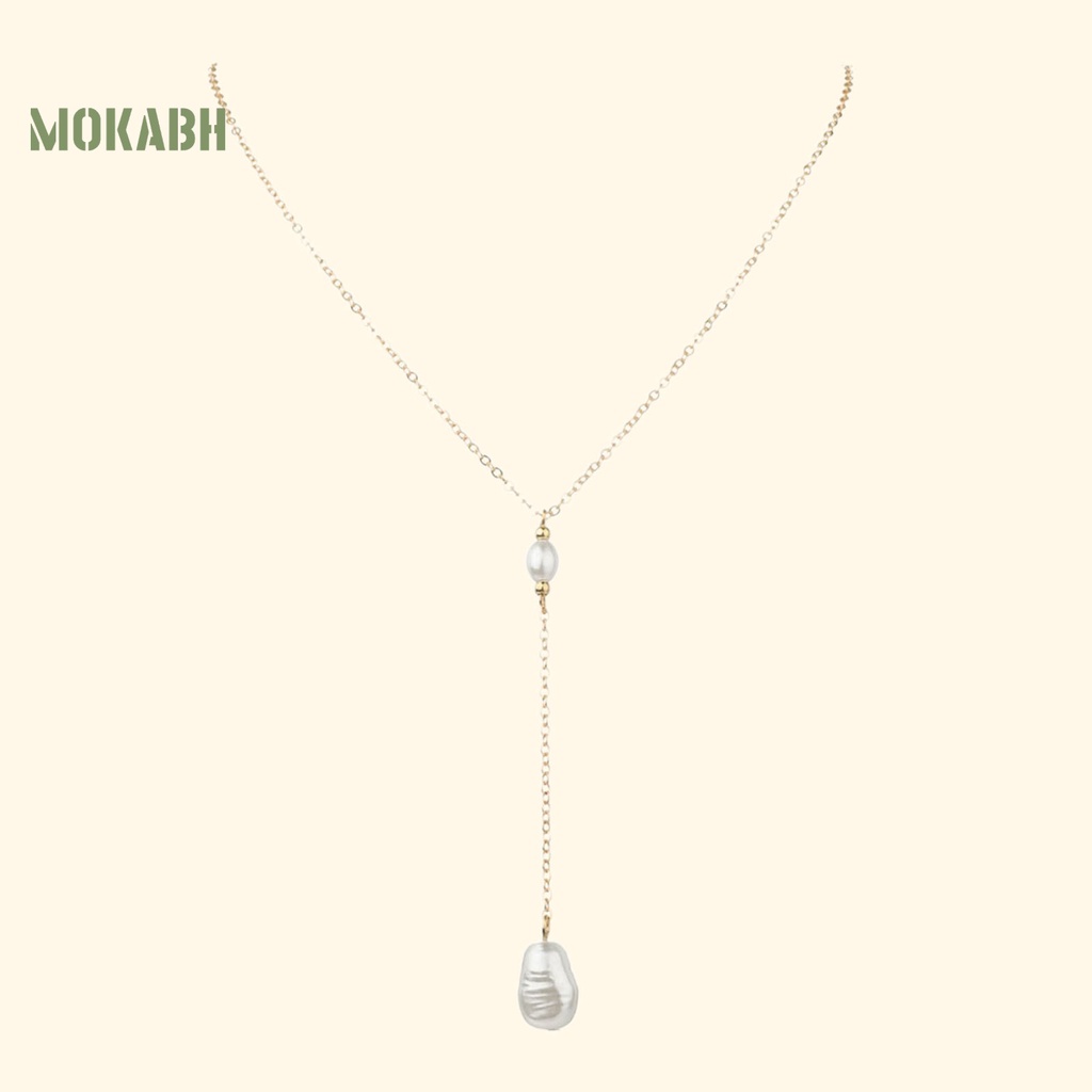 Vòng cổ Ngọc Trai Nhân Tạo Dáng Dài Dễ Điều Chỉnh Thời Trang Cho Nữ