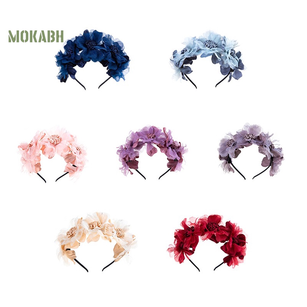 Băng Đô Hoa Co Giãn Dễ Thương Cho Bé Gái