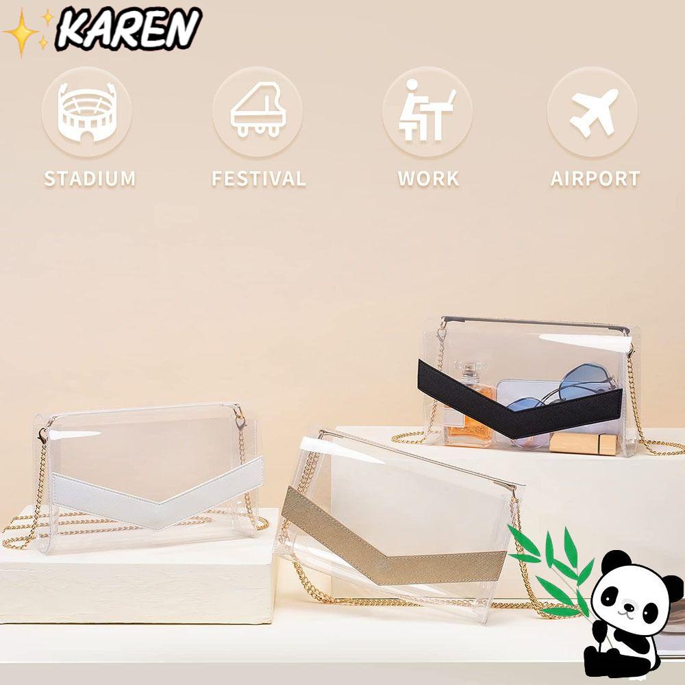 Karen Túi Đeo Chéo Trong Suốt Thời Trang Cá Tính