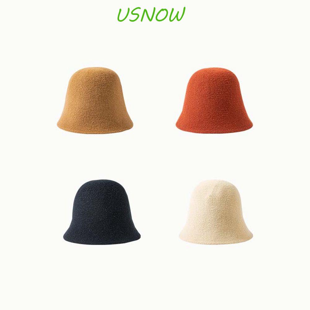 Mũ Bucket Chất Liệu Len Cashmere Phong Cách Anh Quốc Ngọt Ngào Cho Nữ