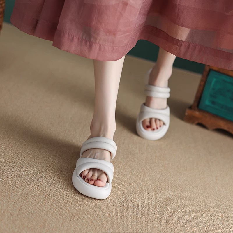 Tóc Thẳng Của Nhà Máy Duoya ~ [Hàng Có Sẵn] Được Khuyến Nghị Bởi Nhà Máy ~ Nhìn Tuyệt VờiDép Sandal Đế Dày Bằng Da Thật Mềm Mại Thời Trang Cho Nữ Giao Hàng Miễn Phí