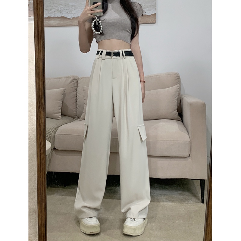 Quần Dài Lưng Cao Ống Rộng Chống Nắng Thiết Kế Mới Thời Trang Mùa Hè Dành Cho Nữ
