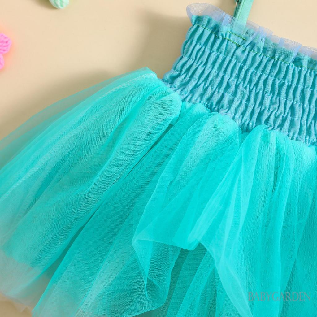 Đầm Công Chúa Dáng Chữ A Màu Trơn Không Tay Thời Trang Mùa Hè Cho Bé Gái 0-3 Tuổi