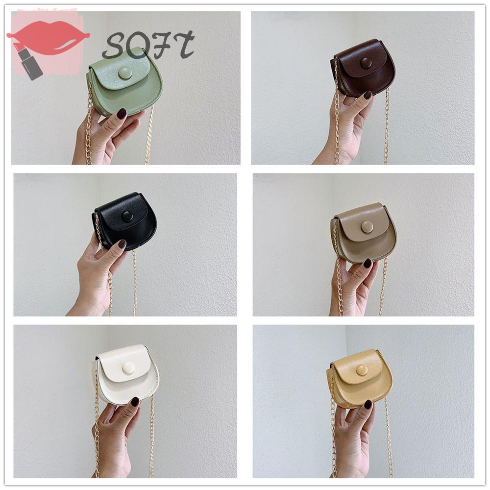 Túi Xách Tròn Màu Trơn Phong Cách Hàn Quốc