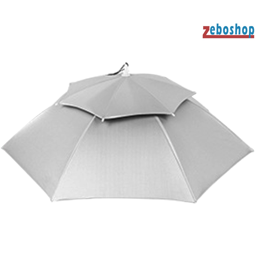 Dù Chống Nắng Hai Lớp 77cm Có Dây Đeo Co Giãn Tiện Dụng