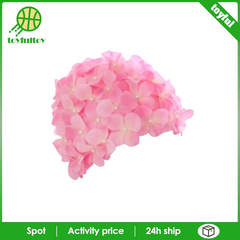 [Toyfulcabin] Mũ Bơi Đính Hoa Thời Trang Thích Hợp Làm Quà Tặng Kỳ Nghỉ