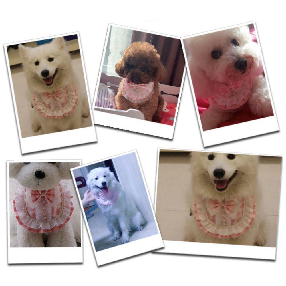 Danilo 1 Yếm Đeo Cổ Satin Đính Nơ Giả Cho Thú Cưng