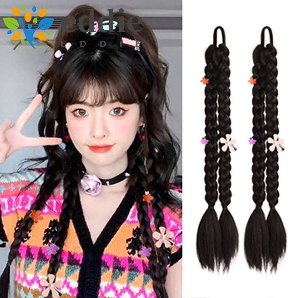 Tép Tóc Giả 26 Eddie Kiểu Thắt Bím Bằng Cao Su Dễ Thương Cho Nữ