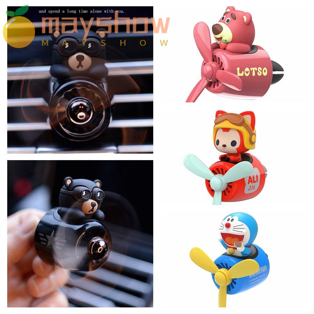 Máy Khuếch Tán Nước Hoa Gắn Điều Hòa Xe Hơi Hình Gấu / Mèo Hoạt Hình Màu Xanh Dương