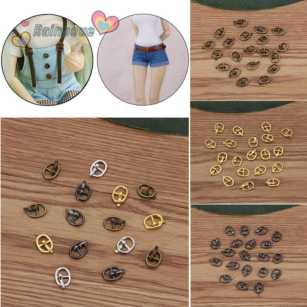 Set 20 Khóa Ba Cạnh Màu Cầu Vồng Cho Búp Bê Nhồi Bông