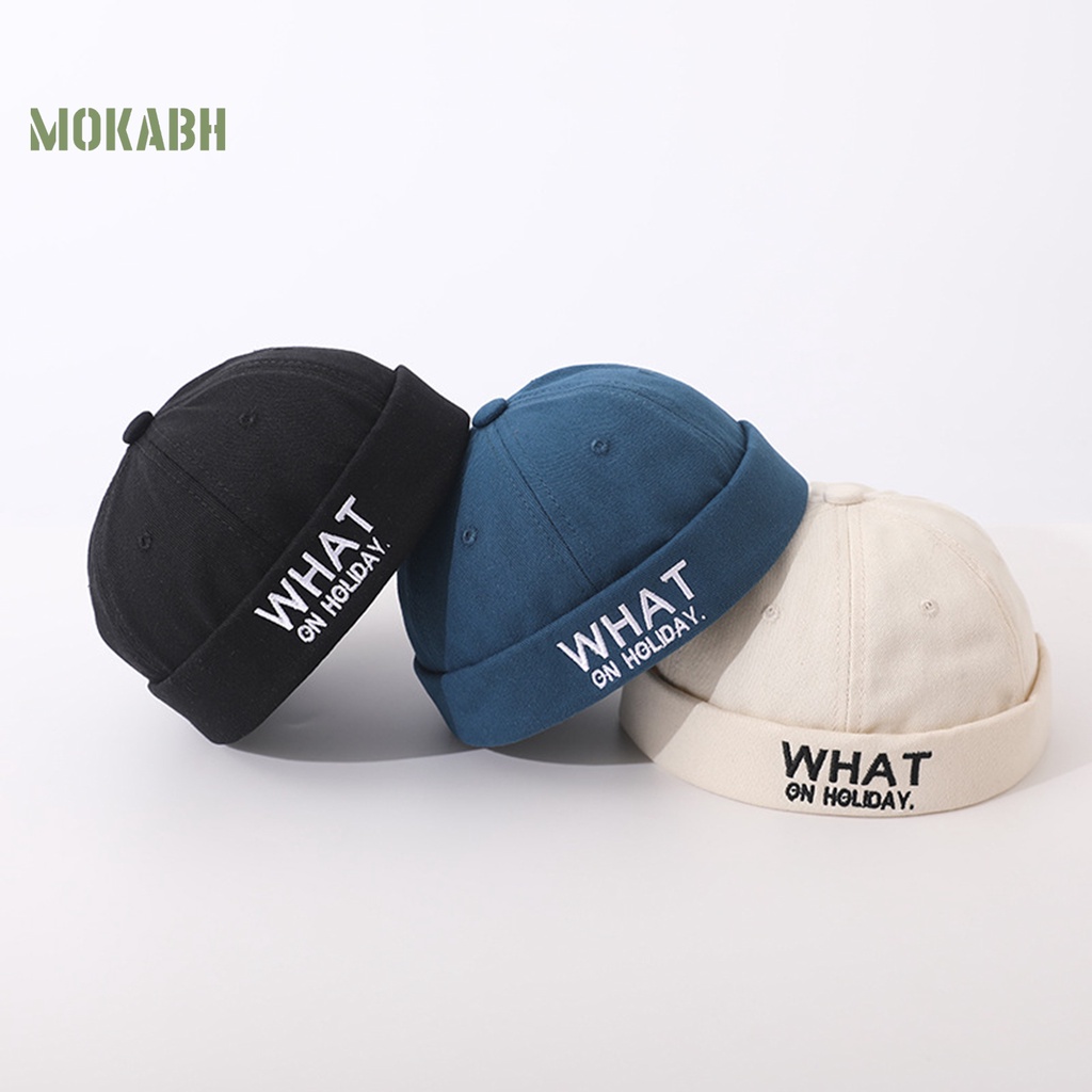 Mũ Thủy Thủ Chống Nắng Thoáng Khí Không Vành Thêu Chữ Cho Bé Trai