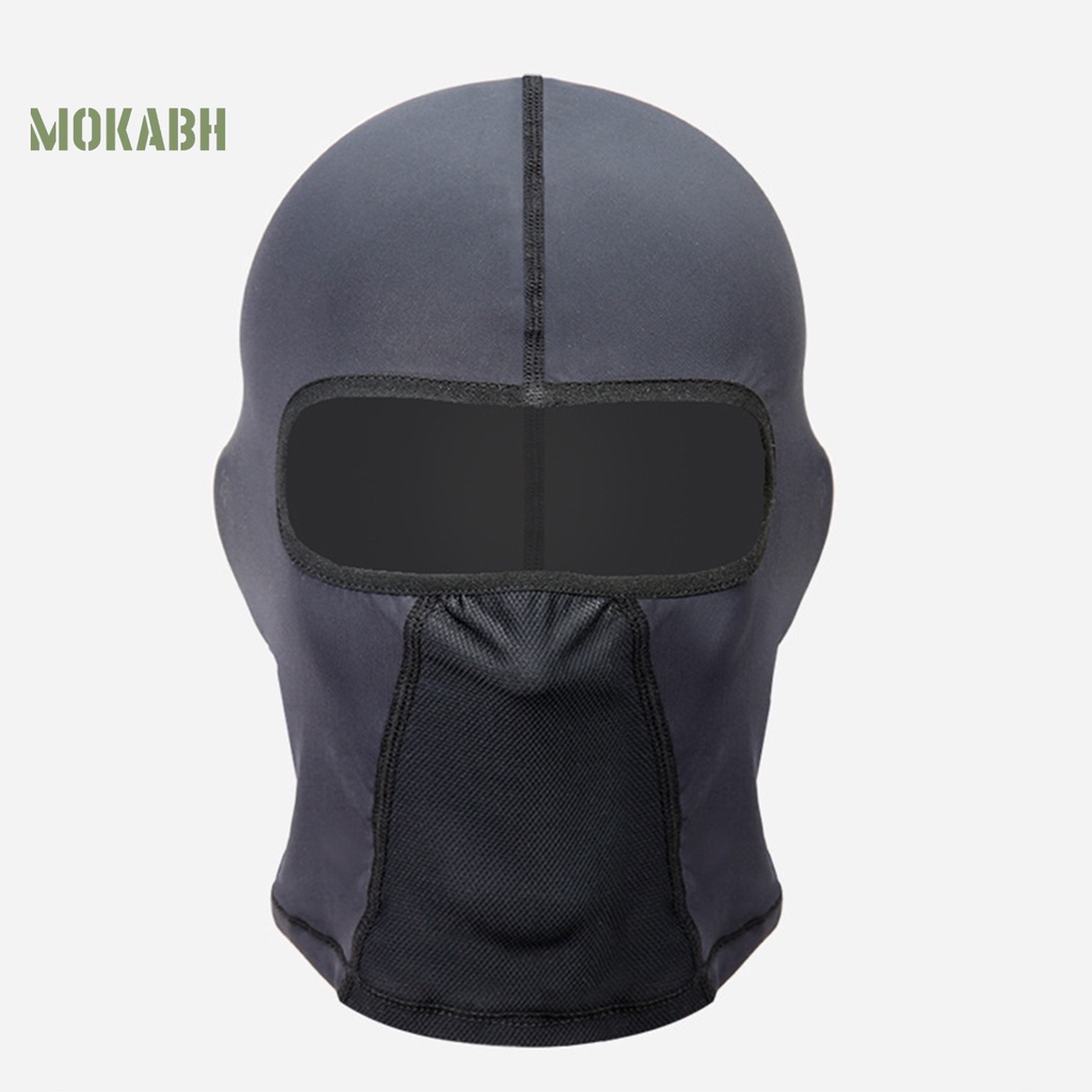 [Mok Abh] Khăn Choàng Co Giãn Thoáng Khí Nhanh Khô Chống Nắng Bảo Vệ Toàn Diện Màu Trơn Dùng Khi Đi Xe Máy Trượt Tuyết Ngoài Trời