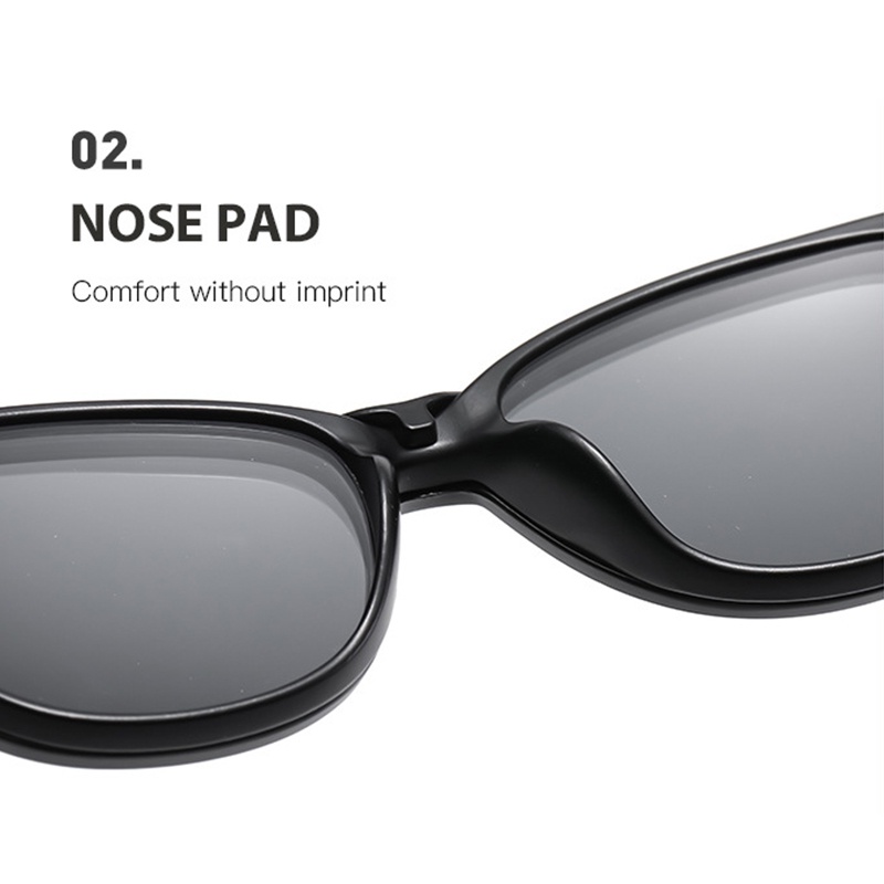 VIENDO Kính Mát Mắt Mèo Dạng Kẹp 2 Trong 1 Chống Tia UV400 Thời Trang Cho Nam Và Nữ Thích hợp cho đi xe đạp/ngoài trời/thể thao/lái(có thể cắt cận thị ống kính)