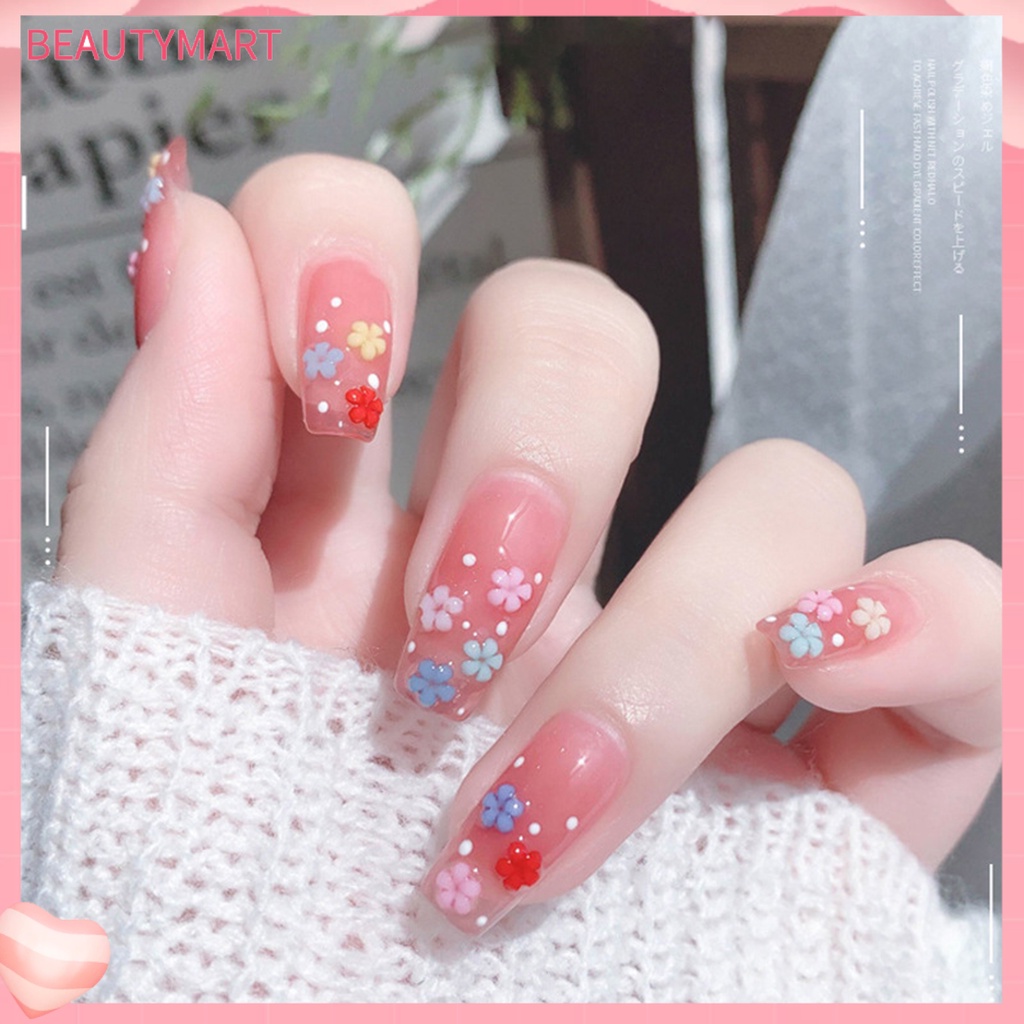 1 Bộ Phụ Kiện Trang Trí Móng Tay Tạo Hiệu Ứng Lấp Lánh Chống Thấm Nước