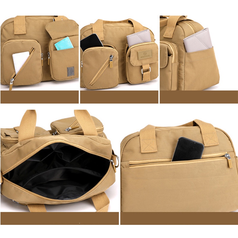 Túi Đeo Chéo Vai Bằng Nylon Sức Chứa Lớn Thời Trang Cho Nữ (b7w)