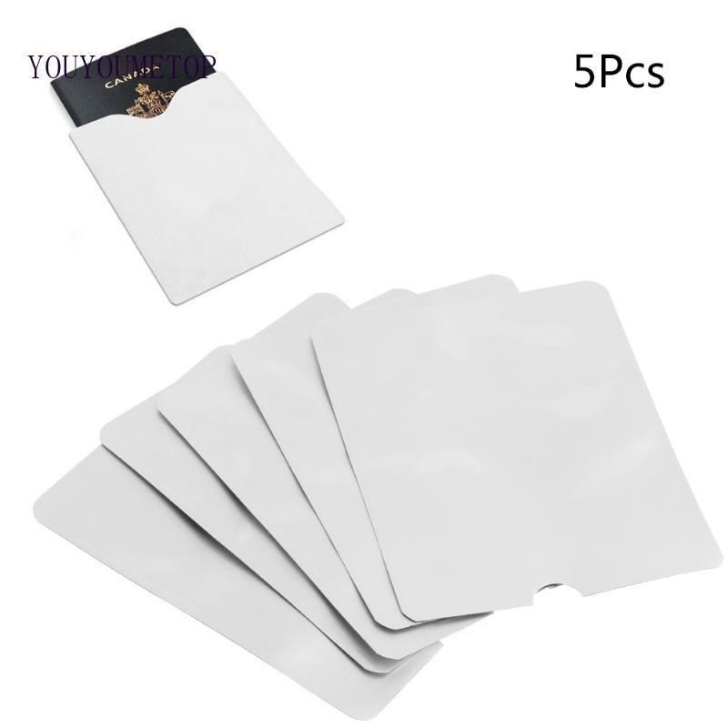 Set 5 Vỏ Bọc Hộ Chiếu Chống Scan RFID