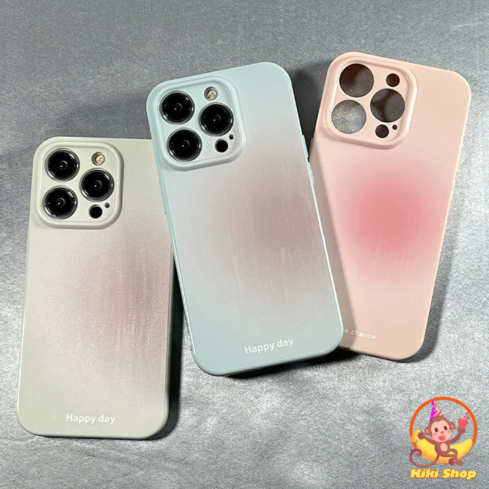 Ốp Điện Thoại Cứng Chống Trầy Xước Chống Sốc Màu Hồng Gradient Cho Iphone 14 11 14 Pro Max IP 13Pro 12 Pro Max
