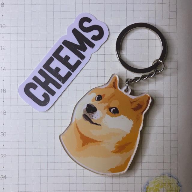 Móc khoá Cheems - móc khoá mica