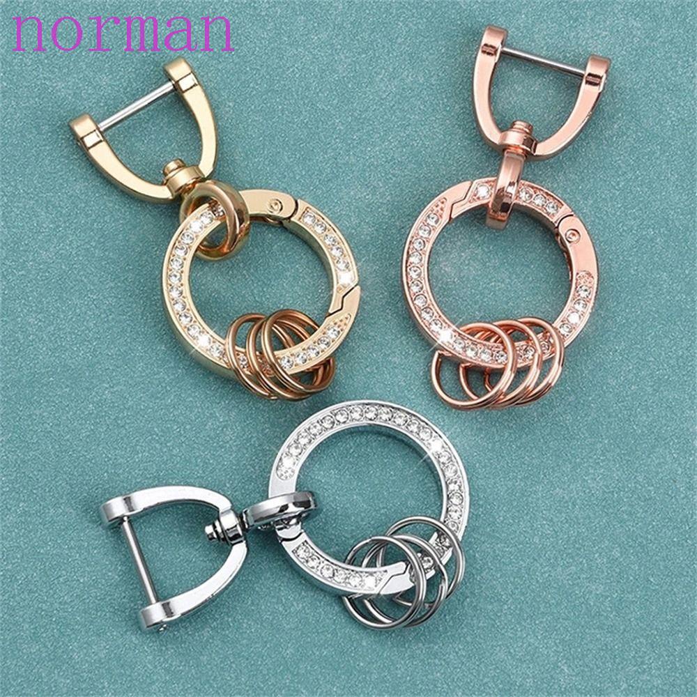 Móc Khóa Kim Loại NORMAN Xoay 360 Độ Thời Trang Cho Nam Và Nữ