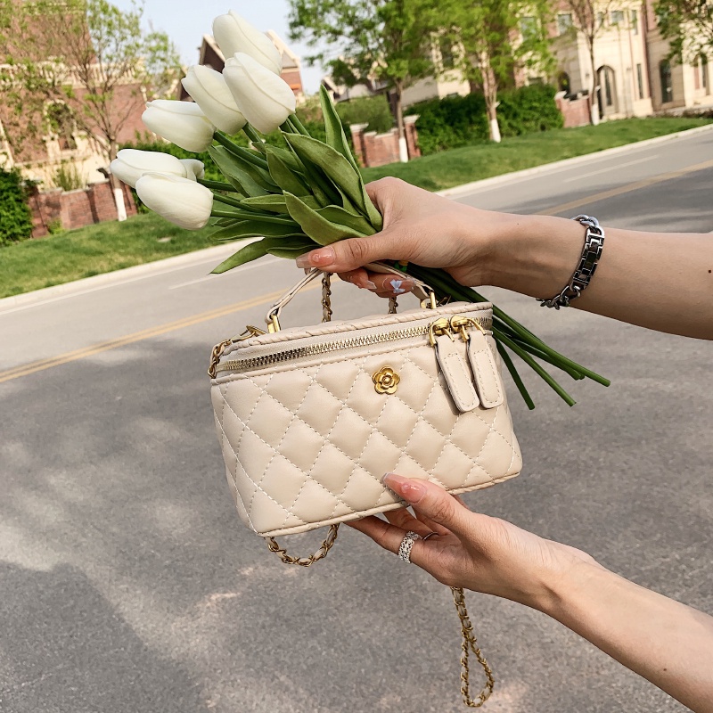 Túi Đeo Chéo Dây Xích Đính Đá Kim Cương Thời Trang Dành Cho Nữ