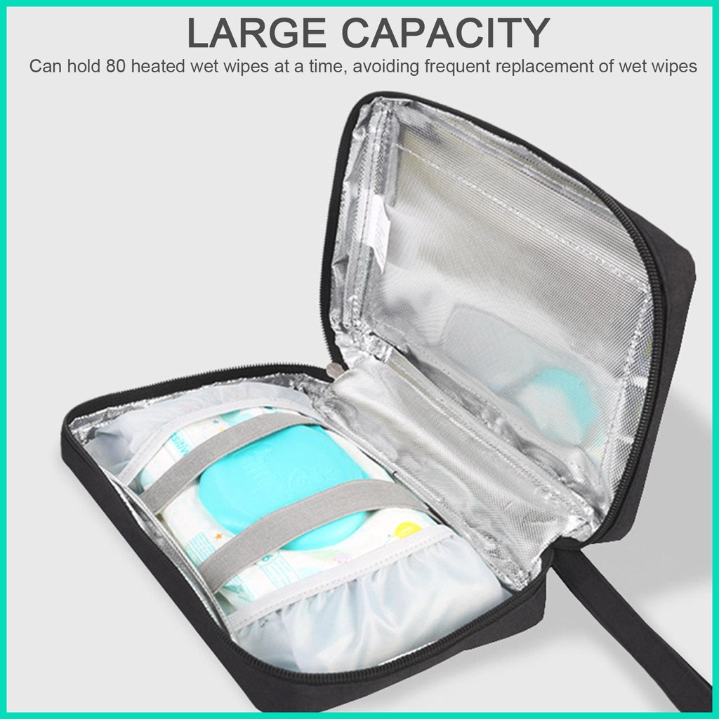Hộp Đựng Khăn Ướt Giữ Ấm USB Di Động Tiện Dụng Cho Mùa Đông