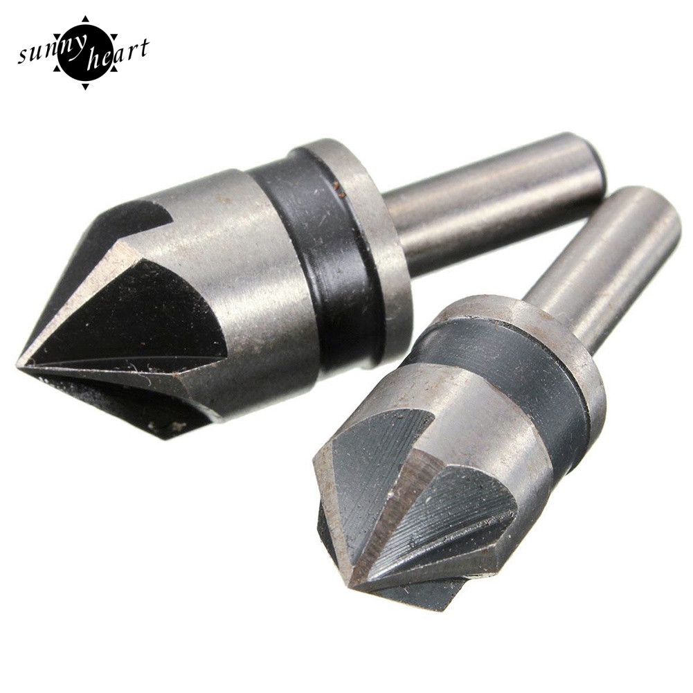 Set 2 Mũi Khoan Hợp Kim 5 Rãnh Xoắn 82 Độ 1 / 4 Chất Lượng Cao