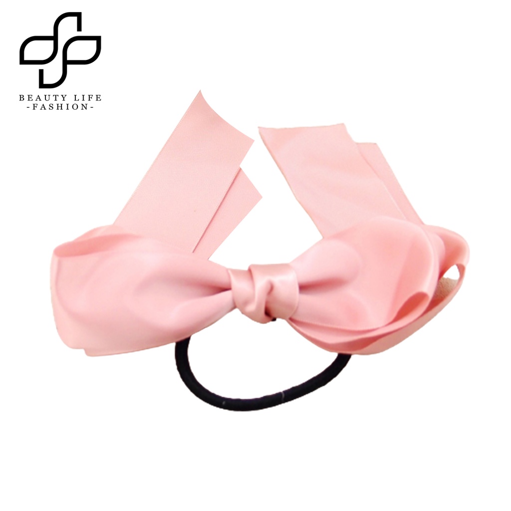 Dây Cột Tóc Thắt Nơ Hai Lớp Bằng Vải Thời Trang Dành Cho Nữ