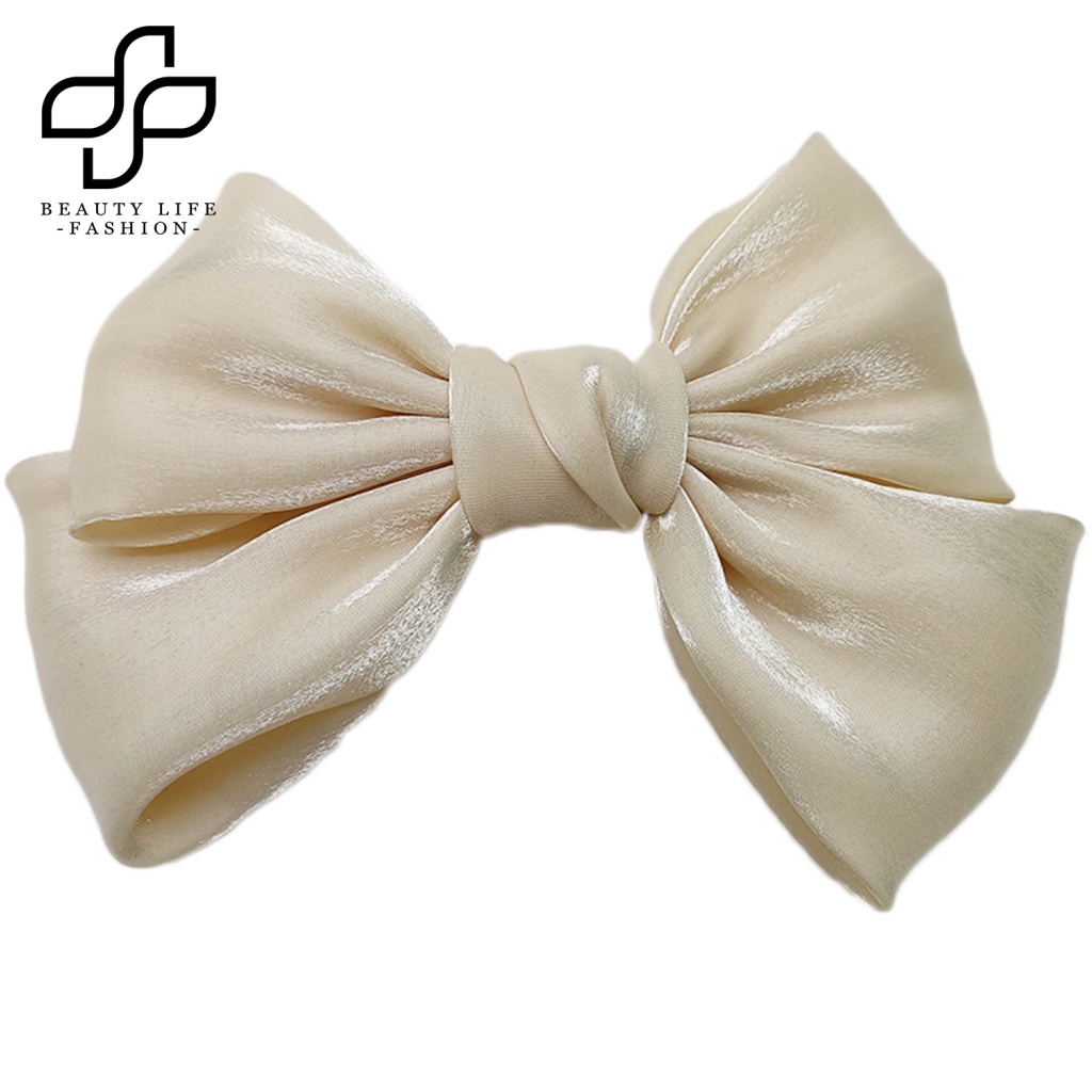 Kẹp Tóc Hình Nơ Bằng Sợi Lụa Phong Cách Nhật Bản Cho Nữ