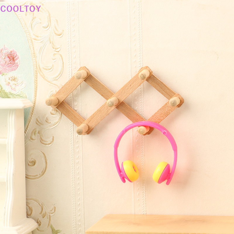 Móc Treo Quần Áo Gắn Tường Tỉ Lệ 1: 12 Trang Trí Nhà Búp Bê