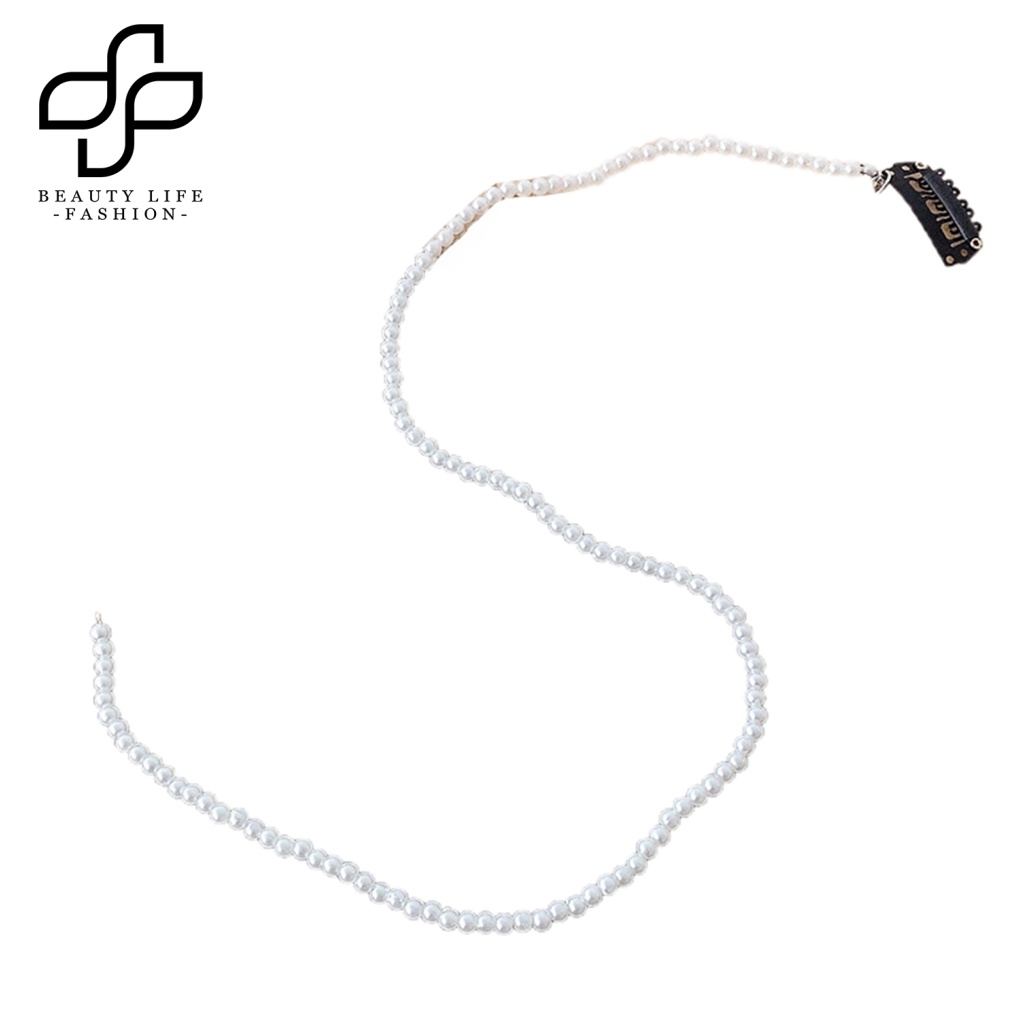 Băng Đô Cài Tóc Đính Ngọc Trai Giả Cho Cô Dâu