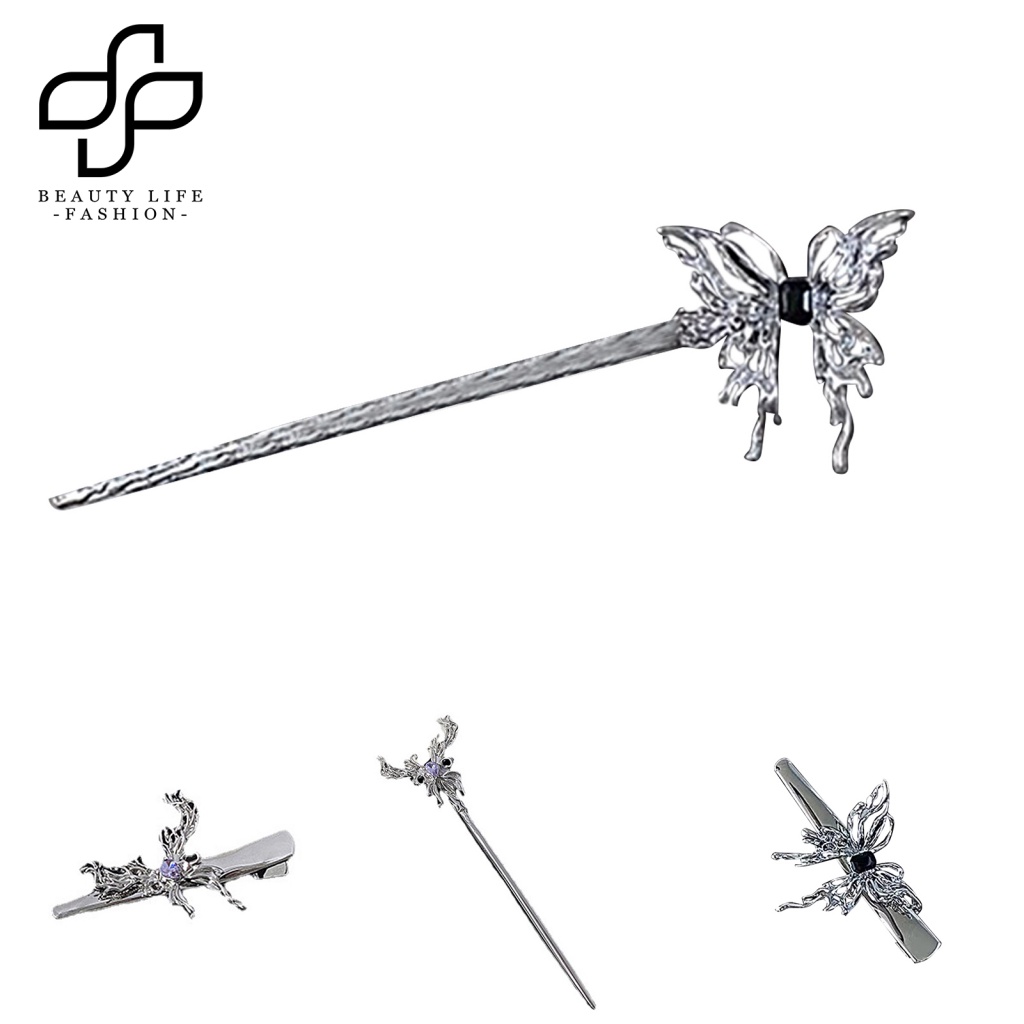 Trâm Cài Tóc Hình Bướm Đính Đá Phong Cách Cổ Điển Cho Nữ