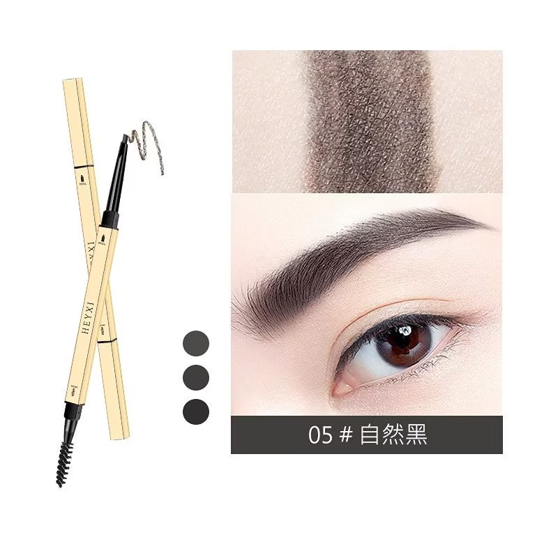 Bút Chì Kẻ Lông Mày Hai Đầu Siêu Mịn Kháng Nước Chống Thấm Mồ Hôi Lâu Trôi Không Lem Nhòe Chì Kẻ Lông Mày Hai Đầu Siêu Mịn Không Thấm Nước Và Mồ Hôi Lâu Trôi