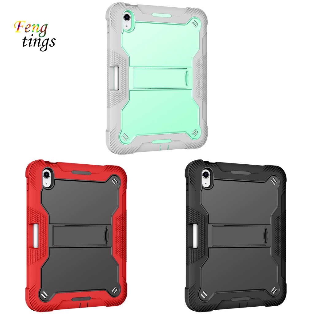 [Ft] Ốp Bảo Vệ Màn Hình Máy Tính Bảng 3 Lớp Mềm Chống Sốc Chống Trầy Xước Có Giá Đỡ Bút Chì Cho iPad 10