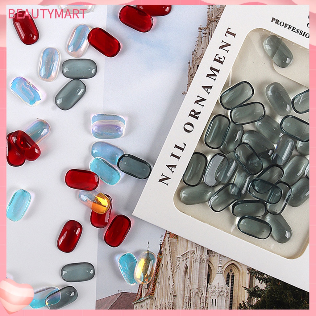 Bộ 30 Phụ Kiện Trang Trí Móng Tay Nghệ Thuật Tạo Hiệu Ứng Màu Sắc Tươi Sáng DIY