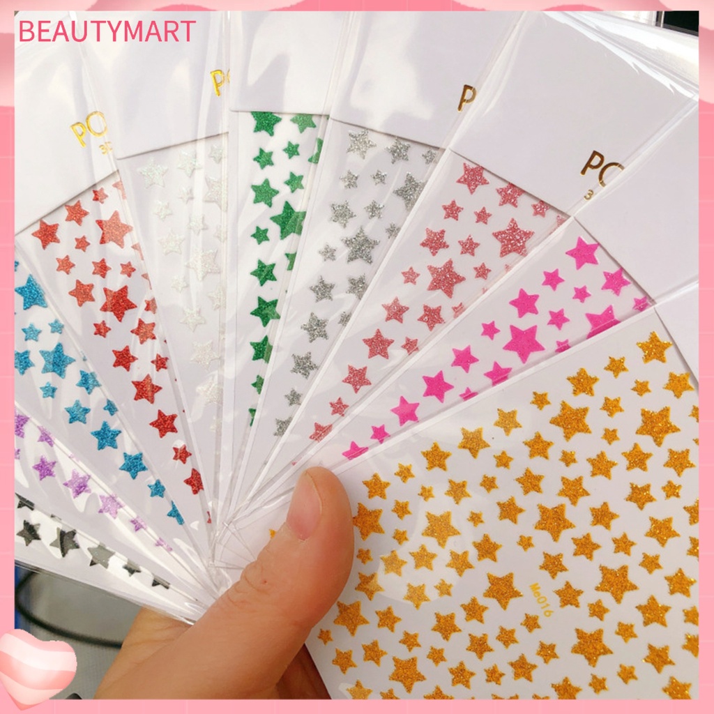 Miếng Dán Trang Trí Móng Tay Lấp Lánh Siêu Mỏng Không Phai Màu Dành Cho Nữ