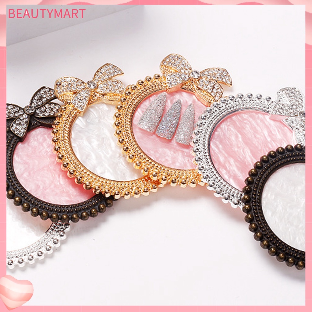 Khay Đứng Trưng Bày Lọ Sơn Móng Tay Hình Nơ Đính Kim Cương Giả Phong Cách Retro