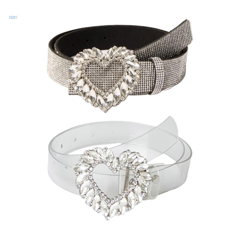 Thắt Lưng Đính Đá Hình Trái Tim Dành Cho Nữ