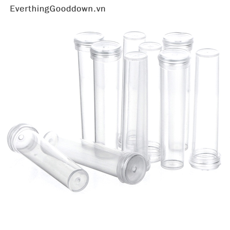 Everthinggooddown Set 10 Ống Nhỏ Đựng Nước Hoa Tươi Có Nắp Đậy