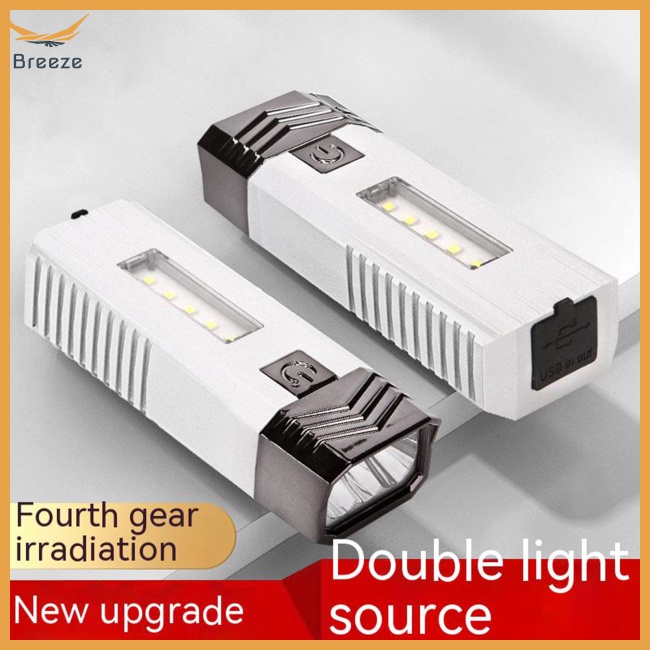 Đèn Pin Led Cob Mini Sạc Usb Đa Năng Dành Cho Xe Đạp